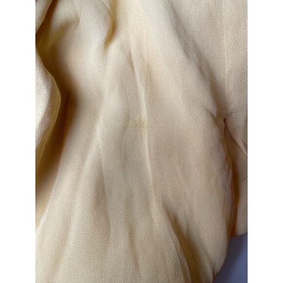 Reformation Andee Halterneck Open Back Sunshine Yellow Maxi Dress Size 10 - Picture 5 of 9